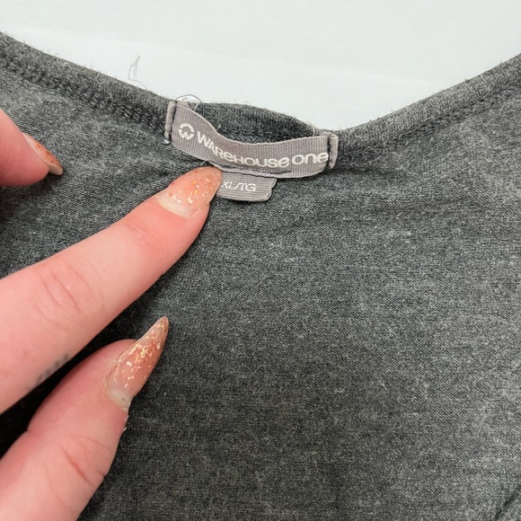 Warehouse One - grunge rhinestone y2k tee - size XL - Picture 7 of 8